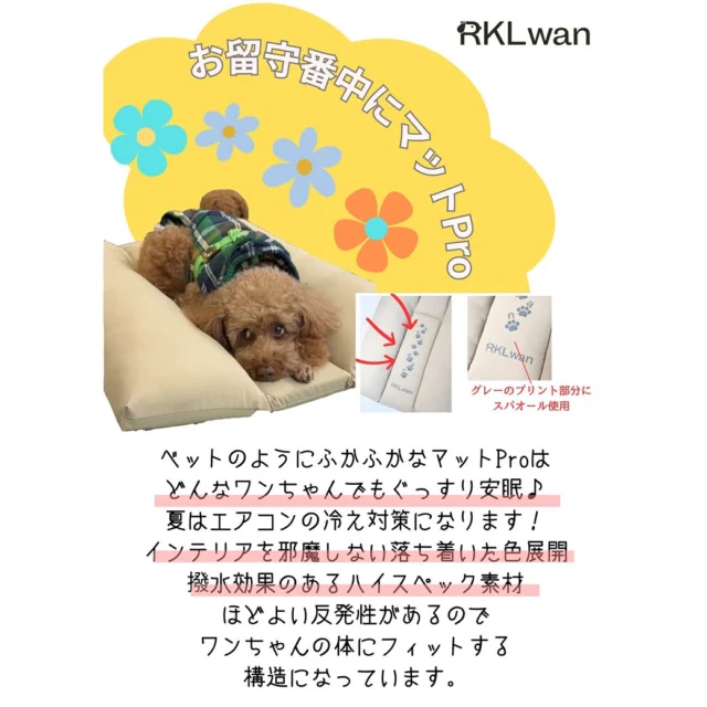 .
犬用マットPro🐕‍🦺🐕🌼

ワンちゃんの健康寿命をのばすために開発した犬用ケアマット✨
ベッドのようにふかふかなマットは、
どんなワンちゃんもぐっすり安眠💤🐶

おさんぽを楽に、寝るときの体の負担軽減に、
つらい床ずれや寝たきりを予防😌✨
血行促進とリラクゼーション効果も期待☝️

ほどよい反発性があり、ワンちゃんの体にフィットする構造になっています🐕🫶

#犬の寝床
#犬用ベッド
#犬のベッド
#犬のいる生活
#犬好き
#リラックス
#ペットイベント
#ペットの日
#愛犬グッズ
#犬用家具
#犬祭り
#犬の日
#犬の健康
#健康促進
#ドッグラン
#犬との生活
#シニア犬
#RKLwan 
#あーるけーるわん　
#いぬすたぐらむ　
#ペットのいる暮らし